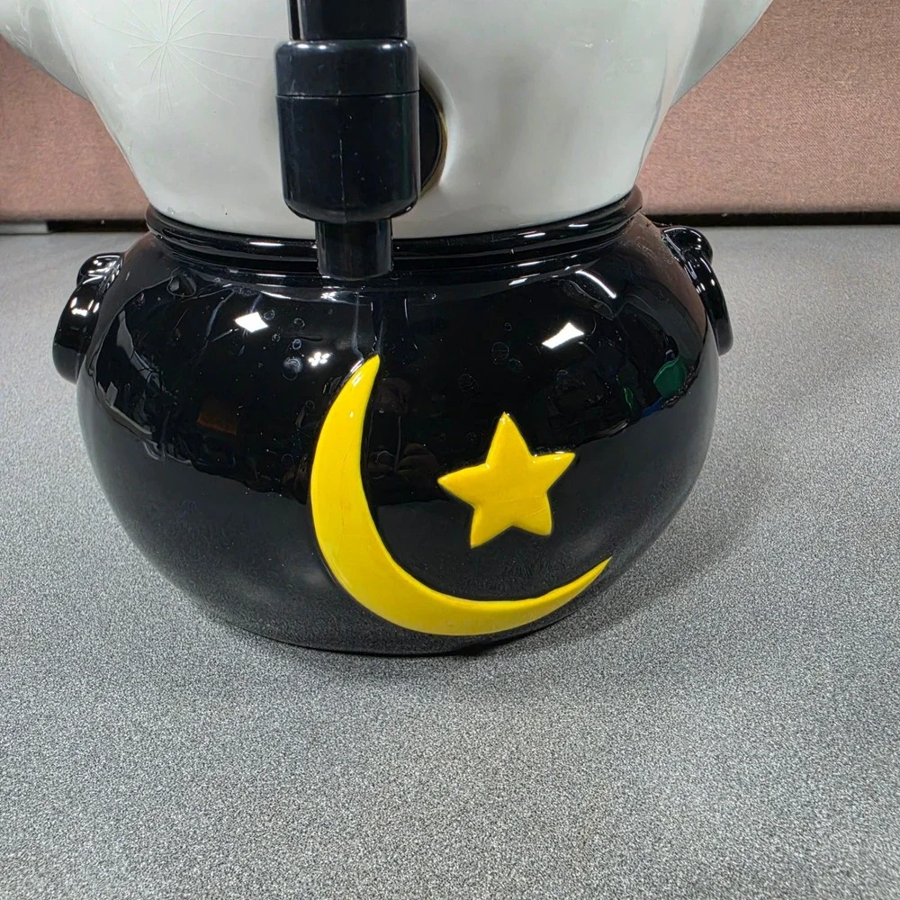Dept. 56 Halloween Beverage Dispenser Pumpkin Ghost Cauldron